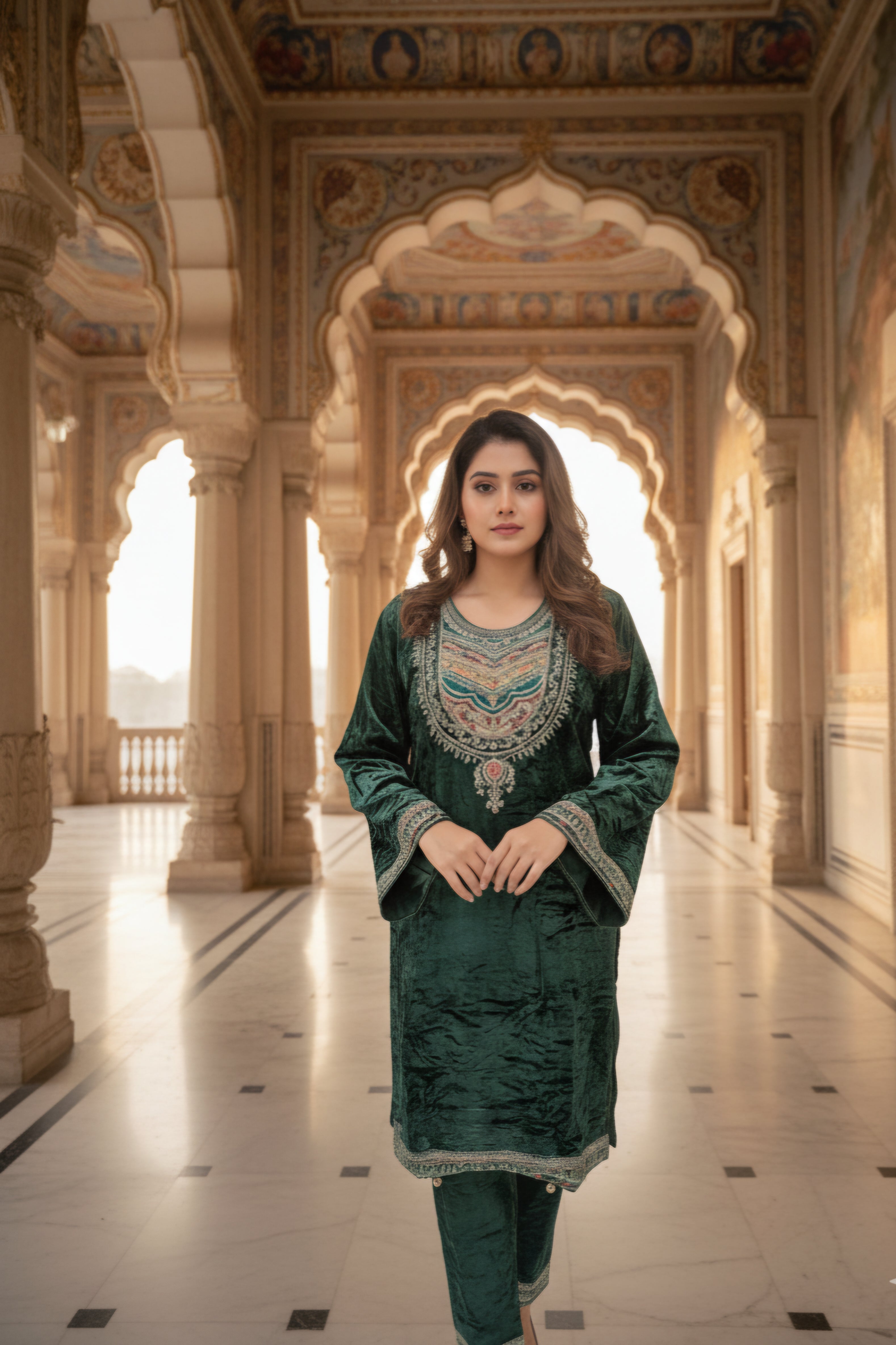 Velvet Co-ord Set for Women