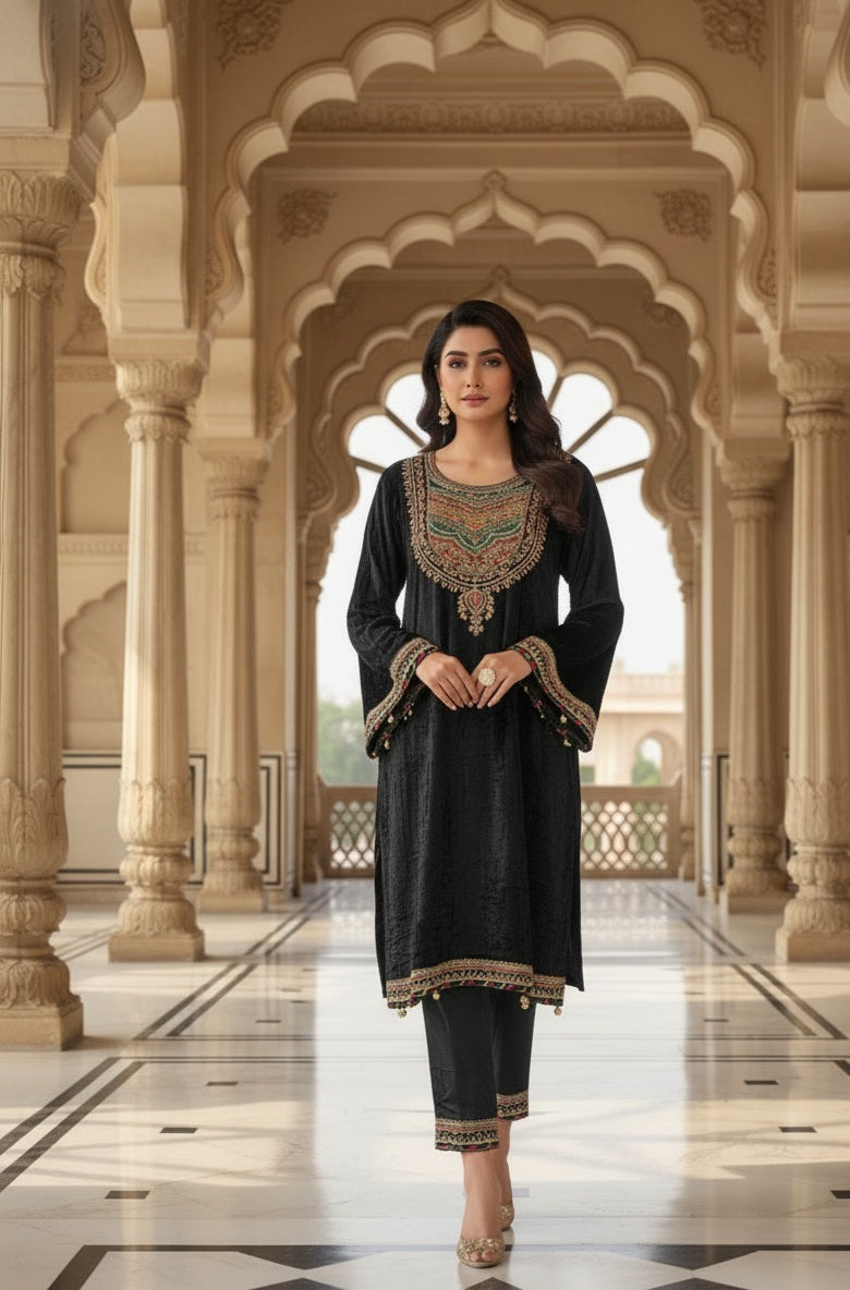 Velvet Co-ord Set for Women