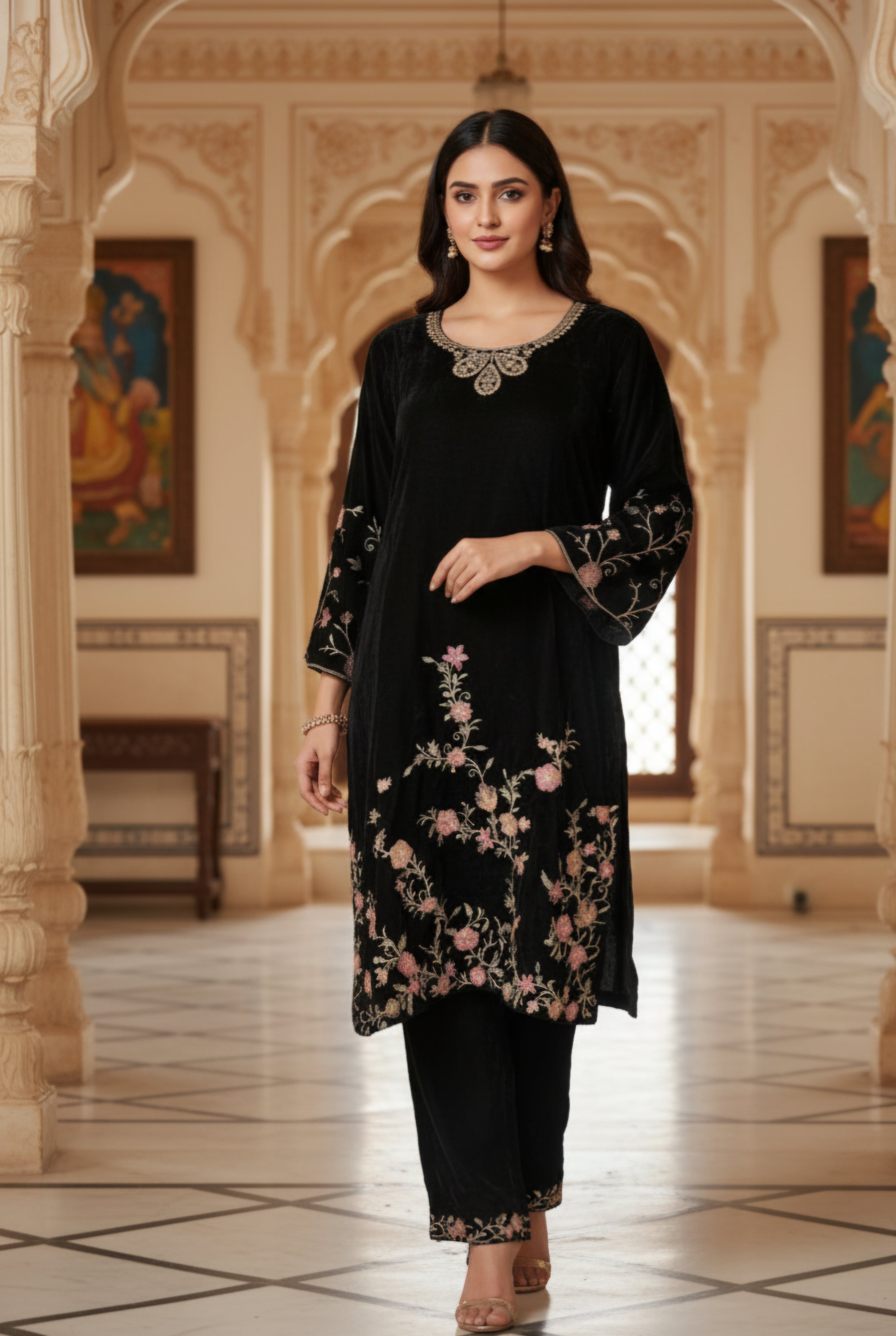 Velvet Co-ord Set for Women