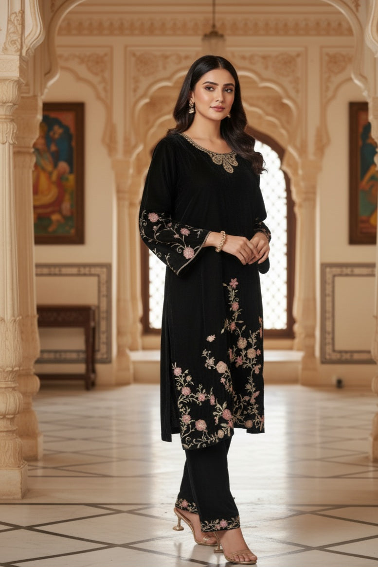 Velvet Co-ord Set for Women