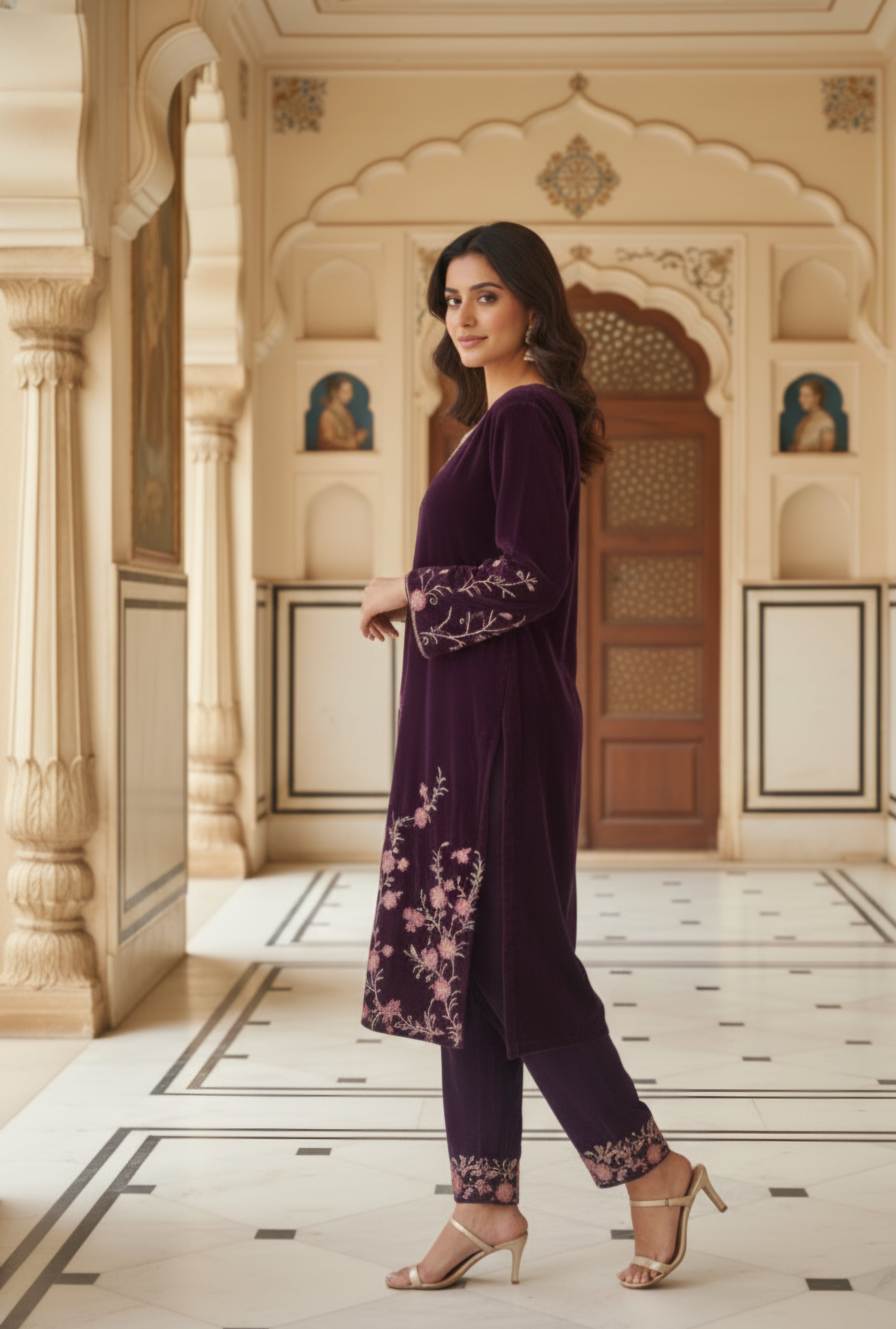 Velvet Co-ord Set for Women