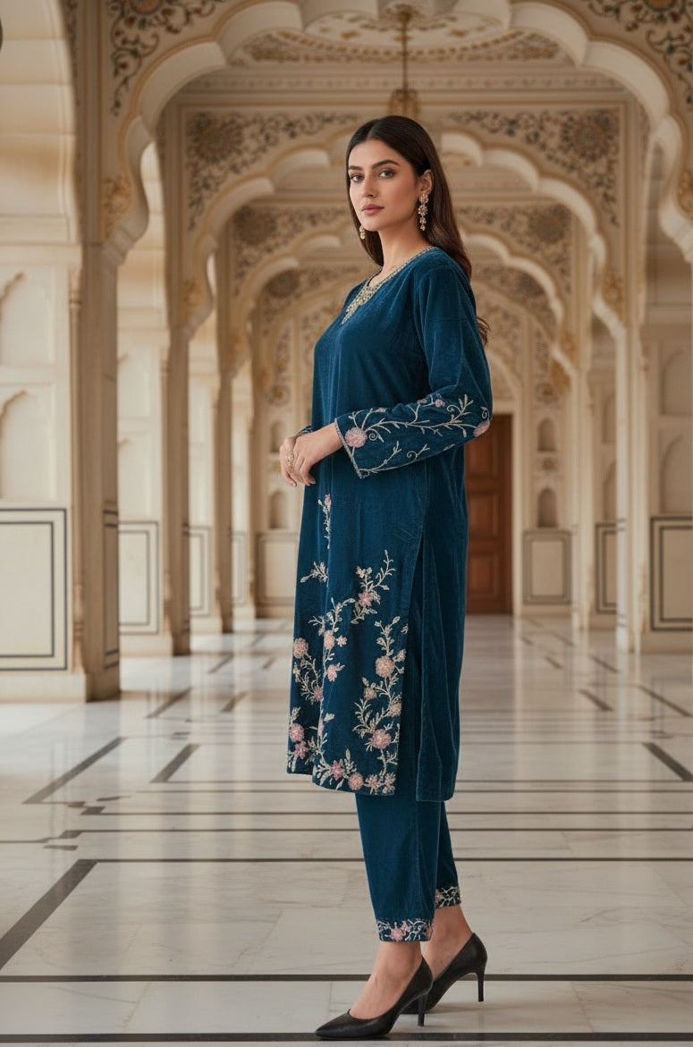 Velvet Co-ord Set for Women