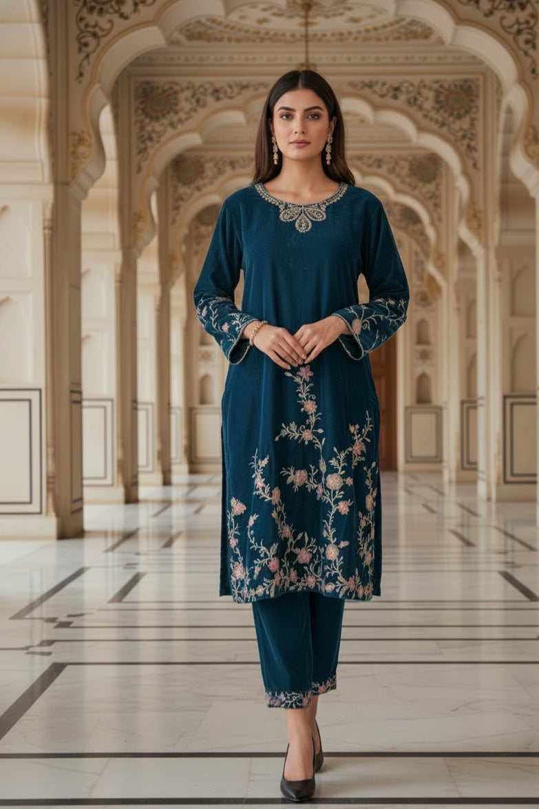 Velvet Co-ord Set for Women