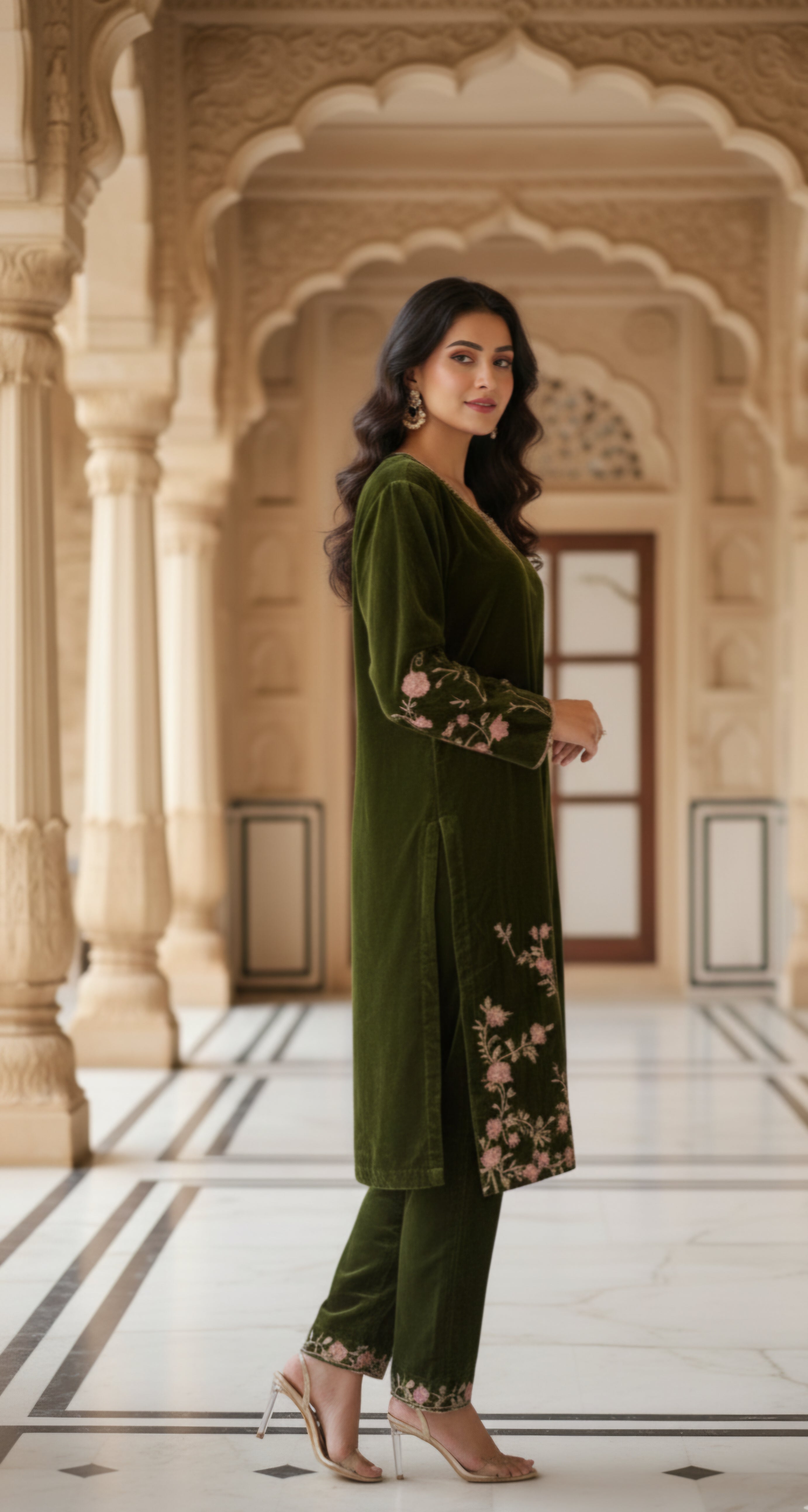 Velvet Co-ord Set for Women