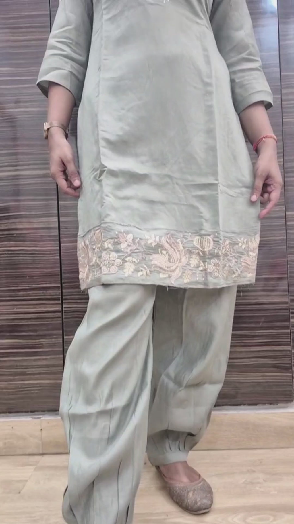 Pakistani Style Kurti with Salwar And Dupatta
